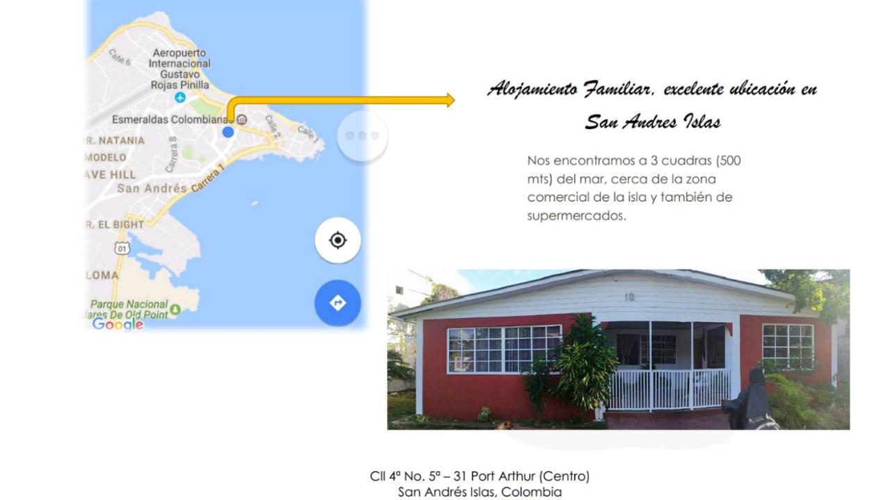 شقة Andy'S House San Andrés المظهر الخارجي الصورة